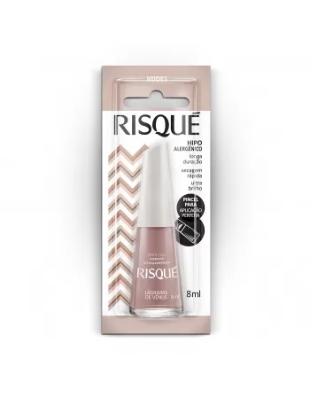 Esmalte Risqué Nude Cremoso Lágrimas De Vênus 8Ml - Caixa Com 6 Unidades Blister