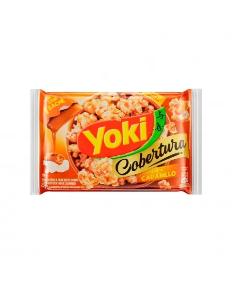 Popcorn Micro-Ondas Cobertura Caramelo Yoki 160G