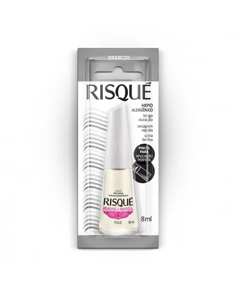 Esmalte Risqué Rendas Do Brasil Tule 8Ml - Caixa Com 6 Unidades Blister