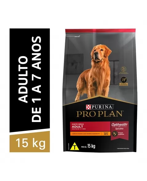 Ração Seca Proplan Dog Adult Complete Optilife 15Kg