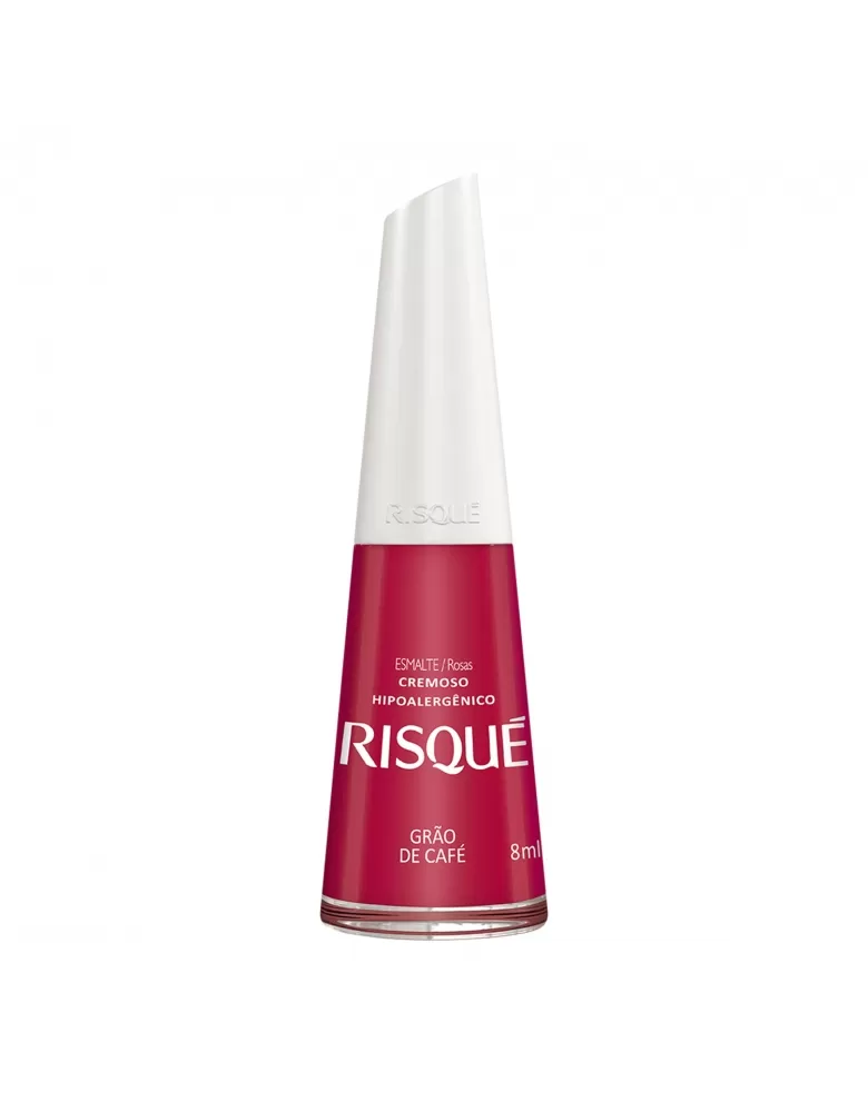 Esmalte Risqué Rosas Cremoso Grão de Café 8ml - Caixa com 6 unidades NU