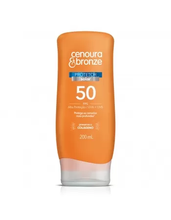 Protetor Solar Cenoura E Bronze Fps50 Com 200Ml