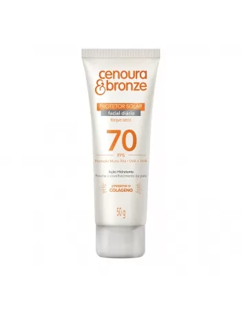 Protetor Solar Facial Cenoura E Bronze Fps70 50G