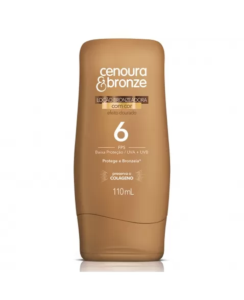 Óleo Bronzeador Fps 6 Cenoura E Bronze 110Ml