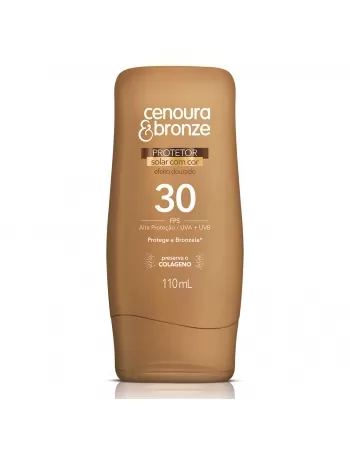 Protetor Solar Com Cor Fps 30 Cenoura E Bronze 110Ml