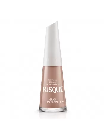 Esmalte Risqué Nude Cremoso Grão De Arroz 8Ml - Caixa Com 6 Unidades Nu