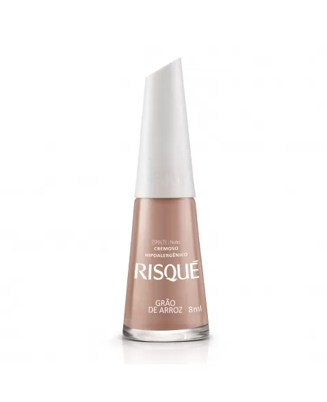 Esmalte Risqué Nude Cremoso Grão De Arroz 8Ml - Caixa Com 6 Unidades Nu