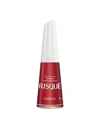 Esmalte Risqué Vermelho Cremoso Gabriela 8Ml - Caixa Com 6 Unidades Nu