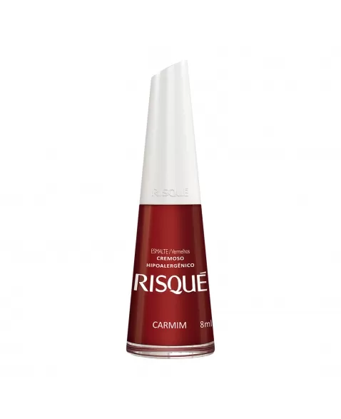 Esmalte Risqué Vermelho Cremoso Carmim 8Ml - Caixa Com 6 Unidades Nu