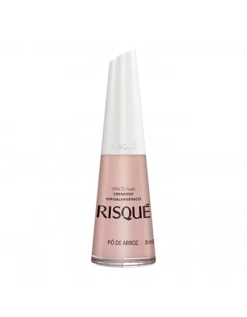 Esmalte Risqué Nude Cremoso Pó De Arroz 8Ml - Caixa Com 6 Unidades Nu