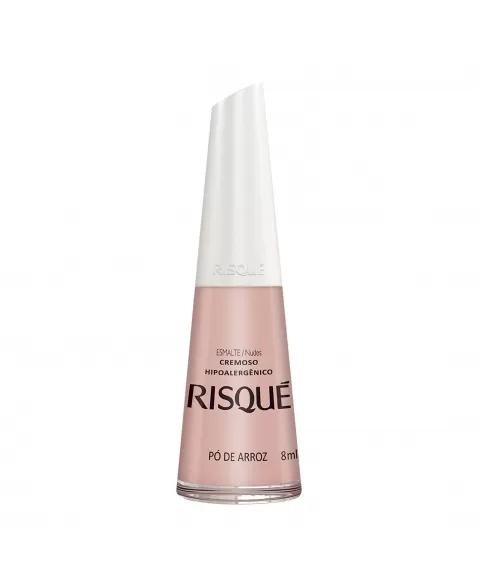 Esmalte Risqué Nude Cremoso Pó De Arroz 8Ml - Caixa Com 6 Unidades Nu