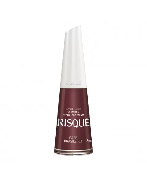 Esmalte Risqué Terroso Cremoso Café Brasileiro 8Ml - Caixa Com 6 Unidades Nu