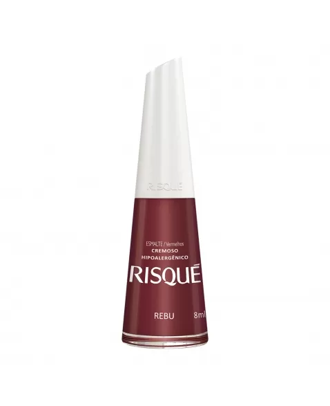 Esmalte Risqué Vermelho Cremoso Rebu 8Ml - Caixa Com 6 Unidades Nu