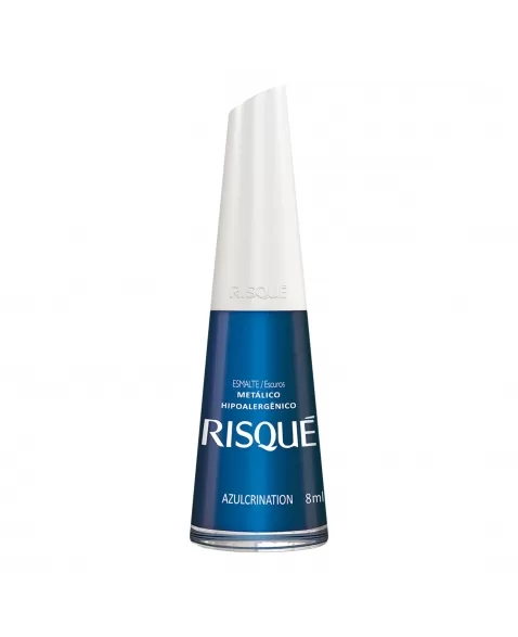 Esmalte Risqué Escuros Metálicos Azulcrination 8Ml - Caixa Com 6 Unidades Nu