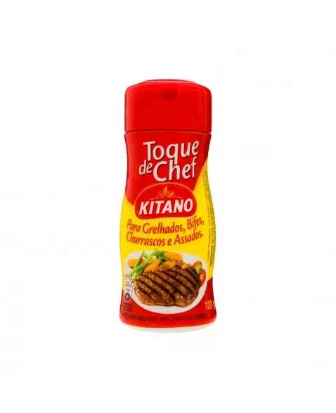 Tempero Para Grelhados, Bifes, Churrasco Toque De Chef Kitano 120G