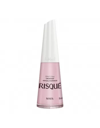 Esmalte Risqué Rosas Cremoso Ninfa 8Ml - Caixa Com 6 Unidades Nu