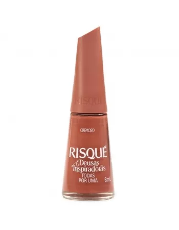 Esmalte Risqué Deusas Inspiradoras Todas Por Uma Nude Terroso 8 ml - Caixa com 6 unidades Blister