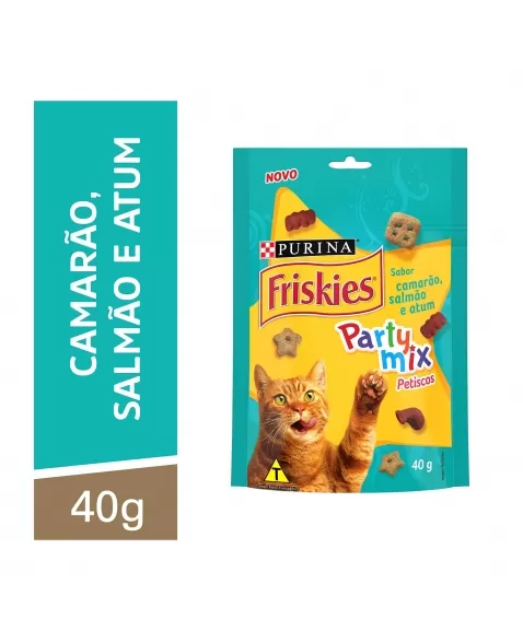 Petisco Friskies Party Mix - Sabor Camarão 40G