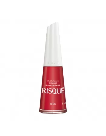 Esmalte Risqué Vermelho Cremoso Beijo 8Ml - Caixa Com 6 Unidades Nu