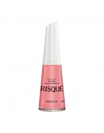 Esmalte Risqué Rosas Natural Angélica 8Ml - Caixa Com 6 Unidades Nu