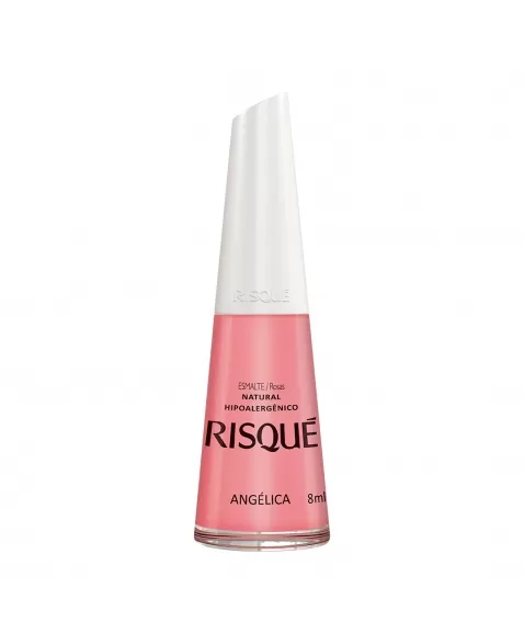 Esmalte Risqué Rosas Natural Angélica 8Ml - Caixa Com 6 Unidades Nu