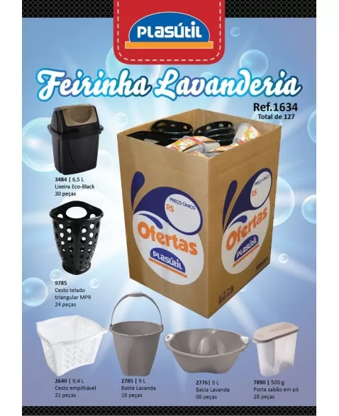 FEIRINHA PLASUTIL LAVANDERIA 1634 C/127 PÇS