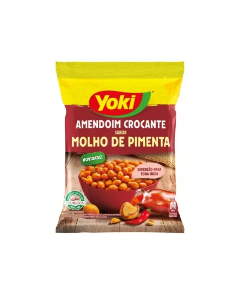 Amendoim Crocante Molho de Pimenta Yoki 500g