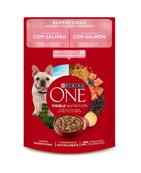 DOG ONE SACHET AD.&.FILH TDM SUPERFOODS SALMAO 85G