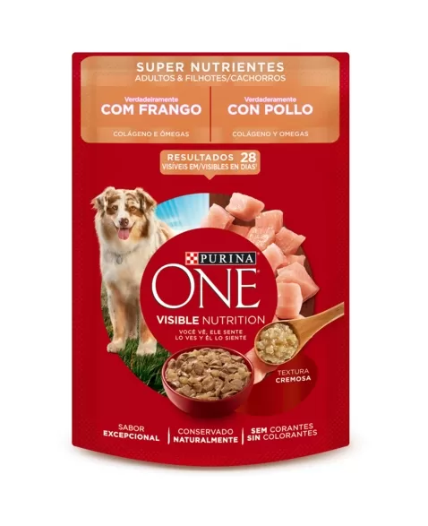 DOG ONE SACHET AD.&.FILH TDM SUPER NUTRI FRANG 85G