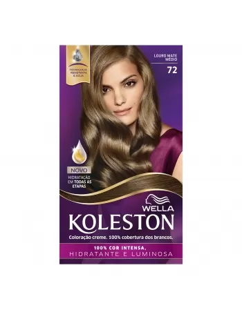 Tinta De Cabelo Koleston Louro Mate Médio 72