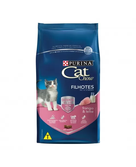 Ração Seca Cat Chow Para Filhotes - Sabor Frango E Leite 10,1Kg