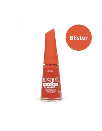 Esmalte Risqué Cremoso Padrãozinho pra Quem Blister 8ml - Com 6 Unidades