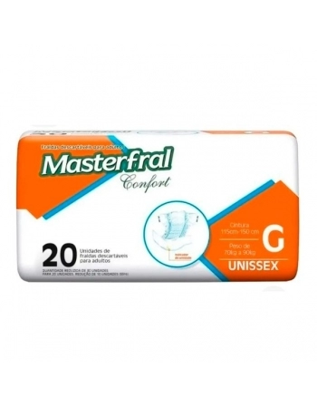 FRALDA MASTERFRAL CONFORT ECON ADULTO G C/20