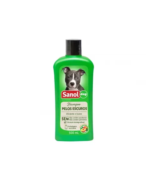 SHAMPOO SANOL DOG PELOS ESCUROS 500ML