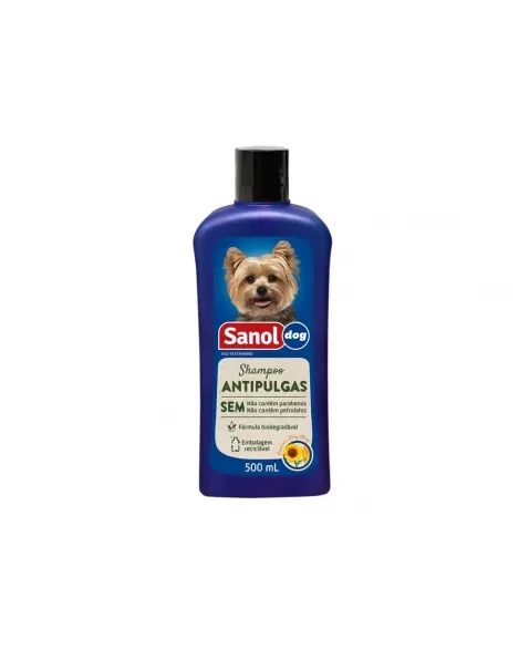 SHAMPOO SANOL DOG ANTPULGAS 500ML