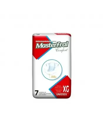 Fralda Masterfral Confort Adulto XG - Com 7 Unidades