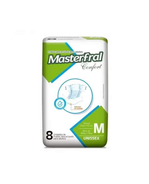 FRALDA MASTERFRAL CONFORT ADULTO M C/8