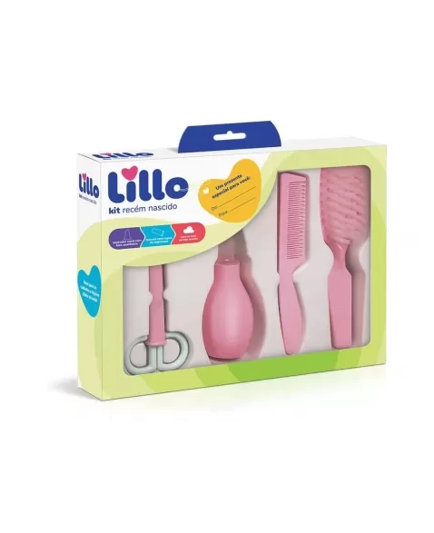 KIT RECEM NASCIDO LILLO HIGIENE ROSA