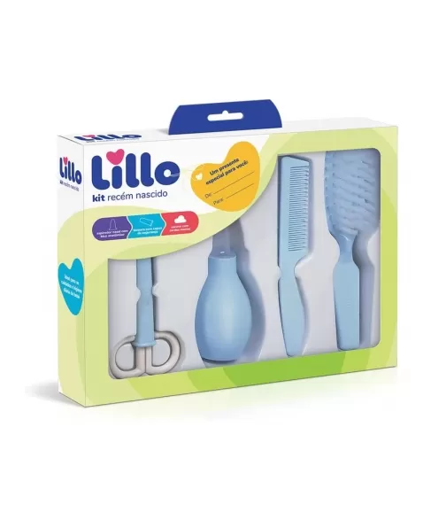 KIT RECEM NASCIDO LILLO HIGIENE AZUL