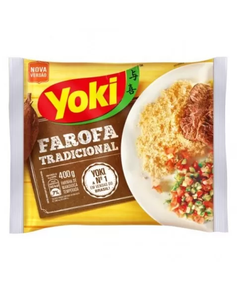 Farofa de Mandioca Temperada Yoki 400g