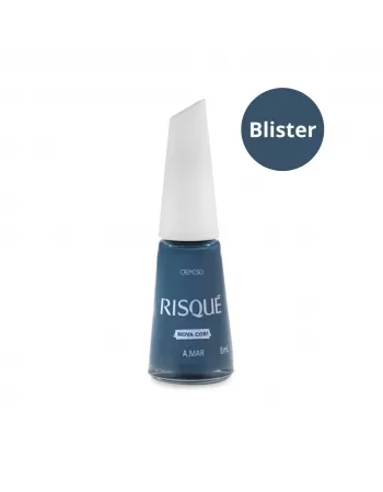 Esmalte Risqué Cremoso A.mar Blister 8ml - Caixa com 6 Unidades