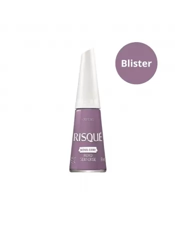 Esmalte Risqué Cremoso Roxo Sem Crise Blister 8ml - Caixa com 6 Unidades