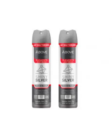 PACKS DES AERO ABOVE MASC DUO ELEMEN SHINE SILVER 150ML