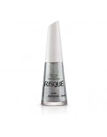 Esmalte Risqué Efeitos Glitter As Mil Purpurinas 8Ml - Caixa Com 6 Unidades Nu