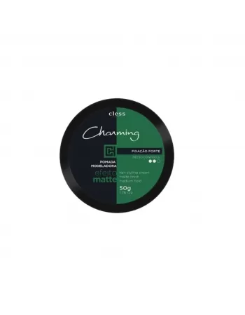 Pomada Modeladora Cless Charming Men Forte Efeito Matte 50g