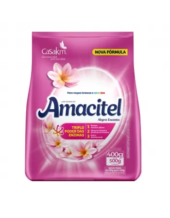 Lava Roupa em Pó Amacitel Alegres Encantos 400g