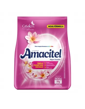 Lava Roupa em Pó Amacitel Alegres Encantos 800g