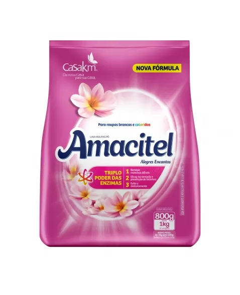 LAVA ROUPA PO.AMACITEL ALEGRES ENCANTOS 800G