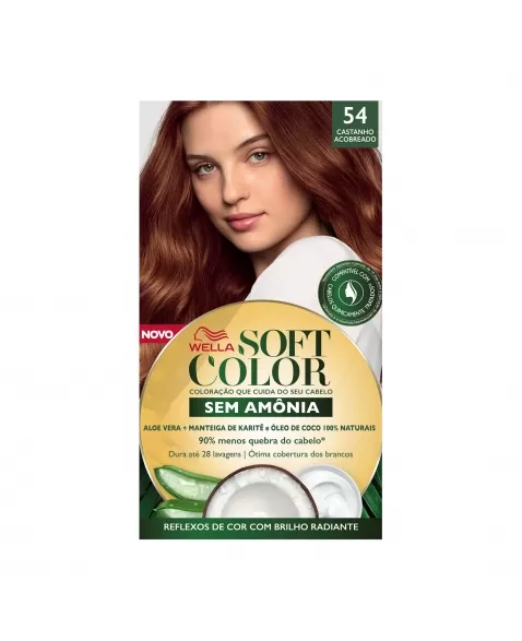 Tinta De Cabelo Soft Color Castanho Acobreado 54