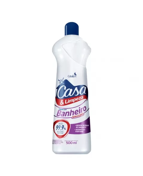 CASA&LIMPESA LIMP BANHEIRO S/CLORO SQUEEZE 500ML